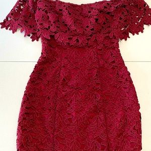 Guess burgundy dress